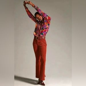 FARM RIO CLASSIC BUTTON DOWN SKIRT FLORAL PRINT-SIZE S MULTICOLOR NWT